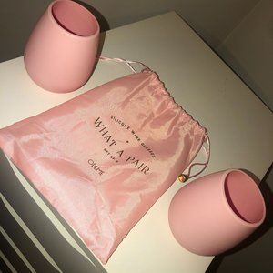 2 Silicone Wine Glasses